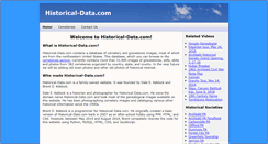 Desktop Screenshot of historical-data.com