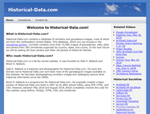Tablet Screenshot of historical-data.com
